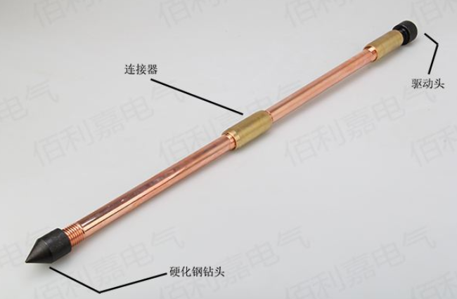 佰利嘉电气铜包钢接地棒组成结构